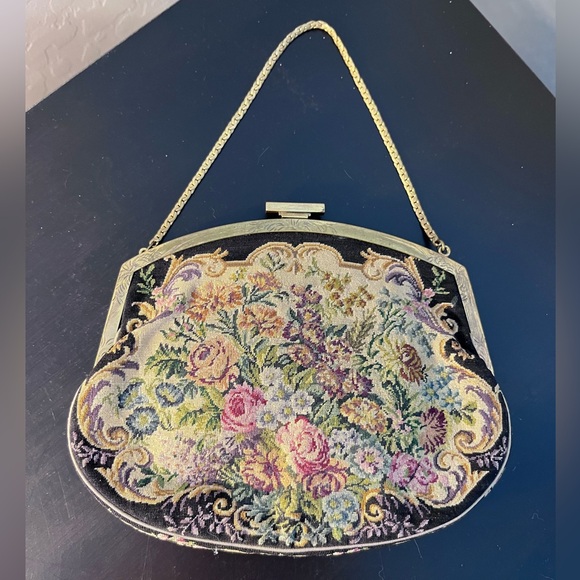 Vintage Embroidered Evening Bag - Picture 2 of 7